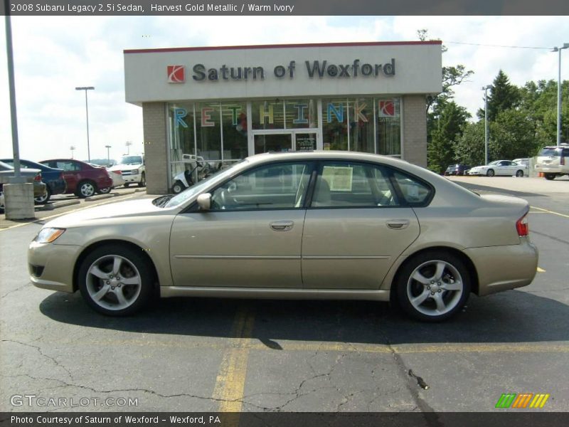 Harvest Gold Metallic / Warm Ivory 2008 Subaru Legacy 2.5i Sedan