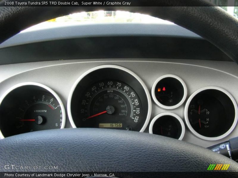 Super White / Graphite Gray 2008 Toyota Tundra SR5 TRD Double Cab