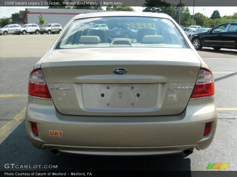 Harvest Gold Metallic / Warm Ivory 2008 Subaru Legacy 2.5i Sedan