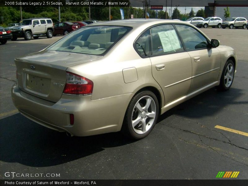 Harvest Gold Metallic / Warm Ivory 2008 Subaru Legacy 2.5i Sedan