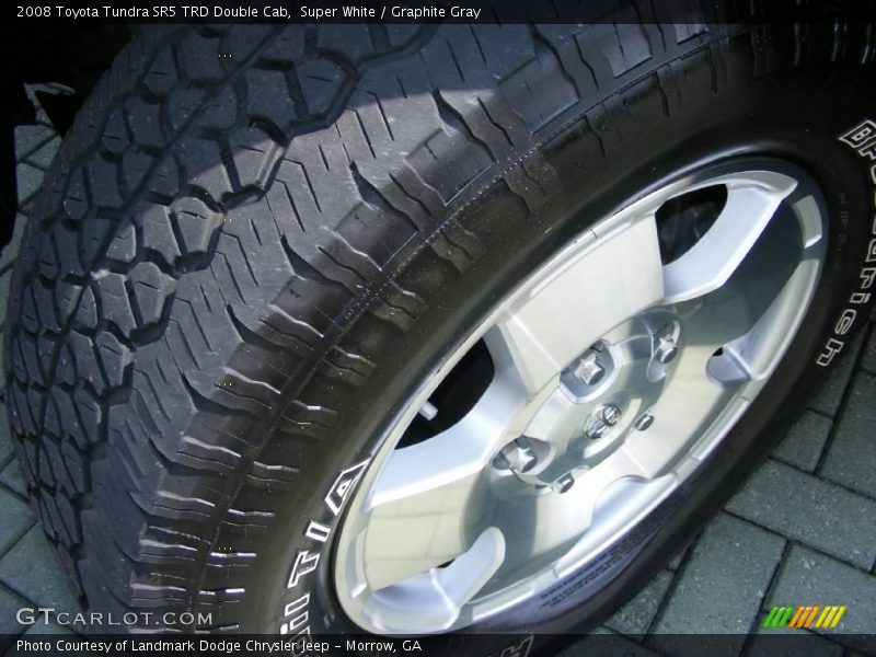 Super White / Graphite Gray 2008 Toyota Tundra SR5 TRD Double Cab