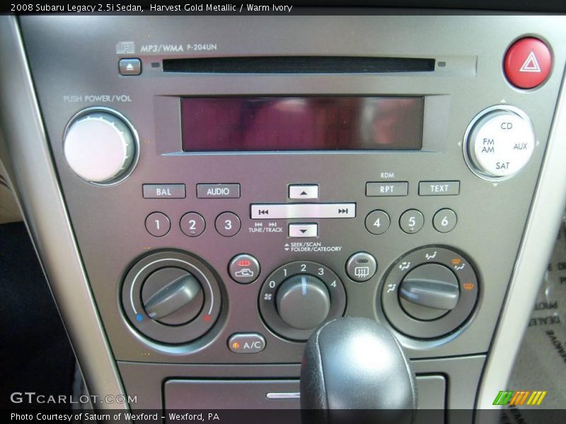Harvest Gold Metallic / Warm Ivory 2008 Subaru Legacy 2.5i Sedan