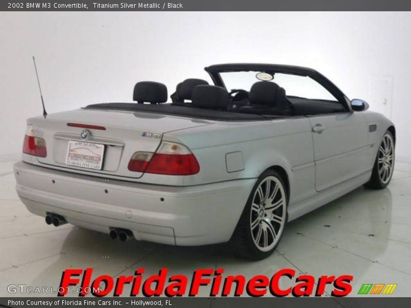 Titanium Silver Metallic / Black 2002 BMW M3 Convertible