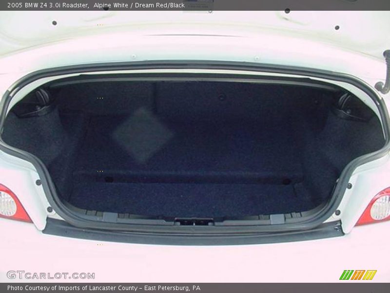 Alpine White / Dream Red/Black 2005 BMW Z4 3.0i Roadster