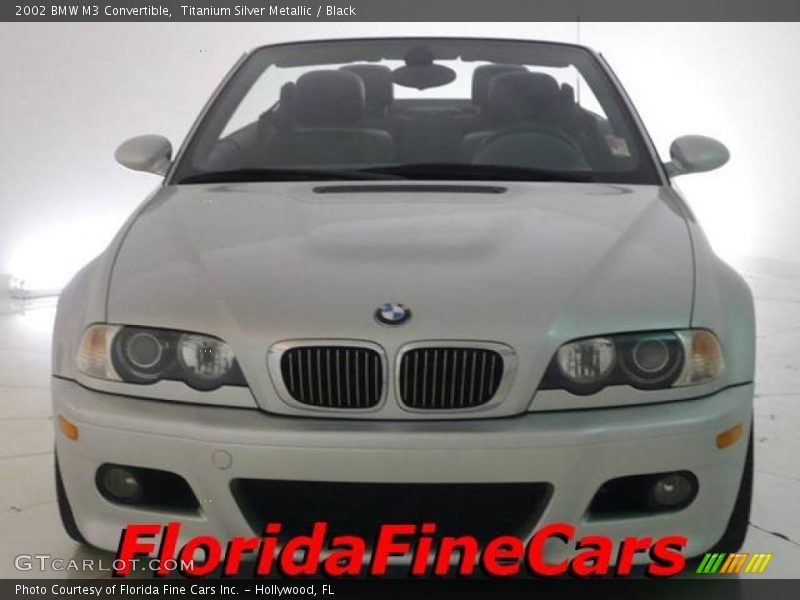 Titanium Silver Metallic / Black 2002 BMW M3 Convertible