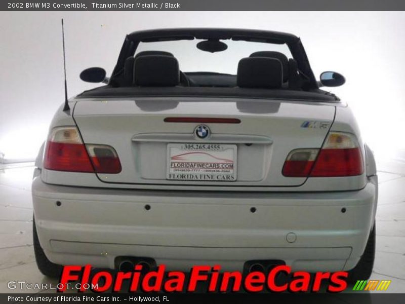 Titanium Silver Metallic / Black 2002 BMW M3 Convertible