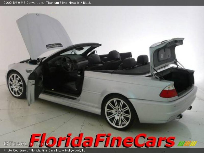 Titanium Silver Metallic / Black 2002 BMW M3 Convertible