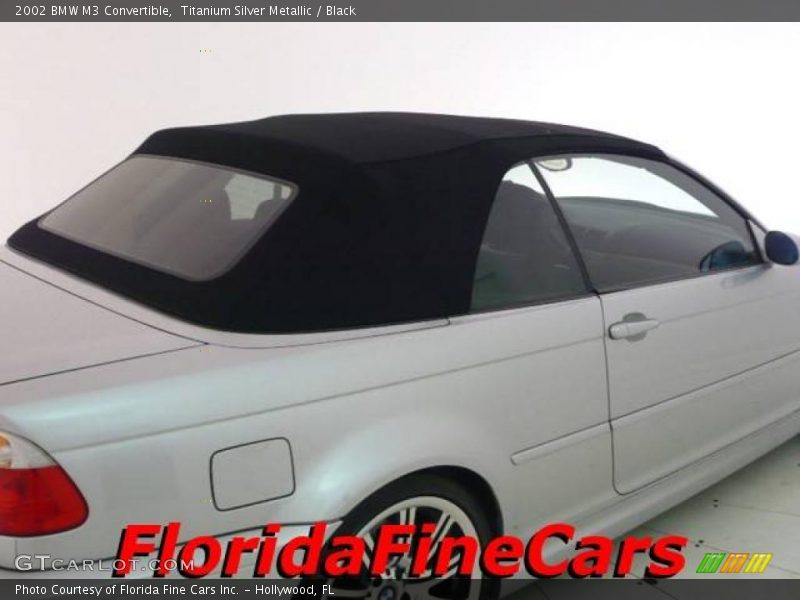 Titanium Silver Metallic / Black 2002 BMW M3 Convertible