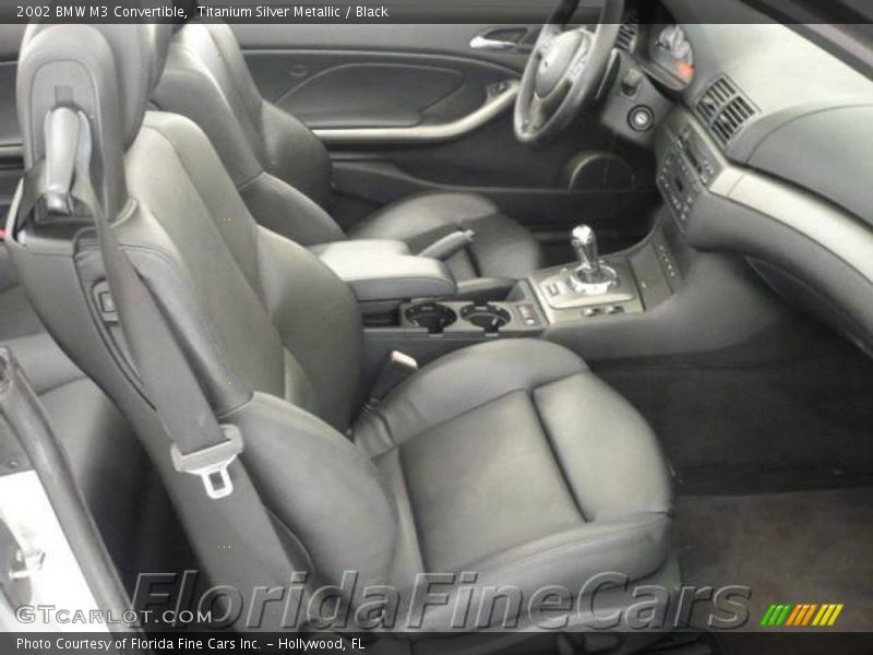 Titanium Silver Metallic / Black 2002 BMW M3 Convertible