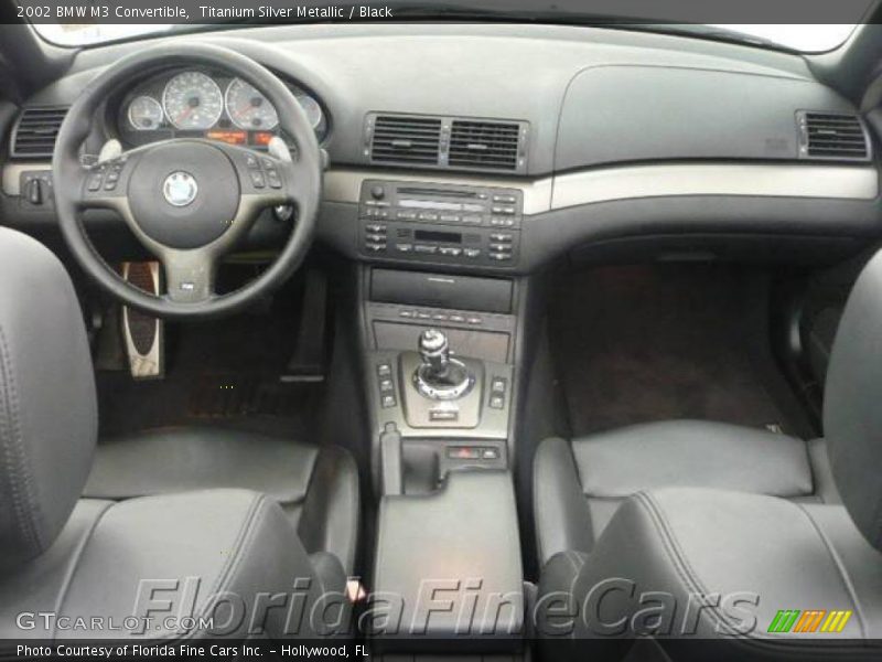 Titanium Silver Metallic / Black 2002 BMW M3 Convertible