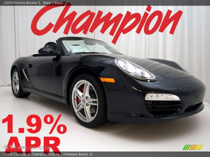 Black / Black 2009 Porsche Boxster S