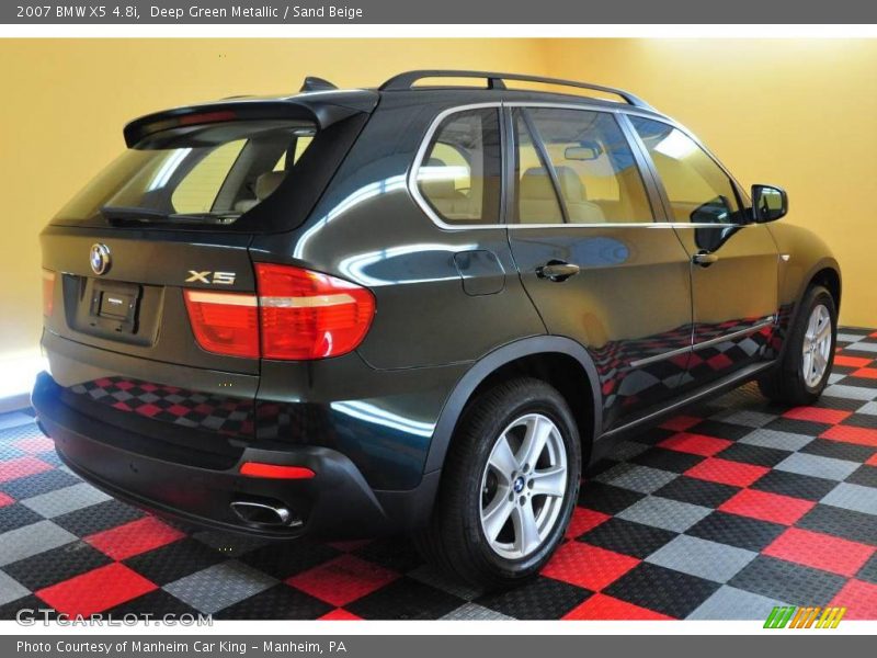 Deep Green Metallic / Sand Beige 2007 BMW X5 4.8i