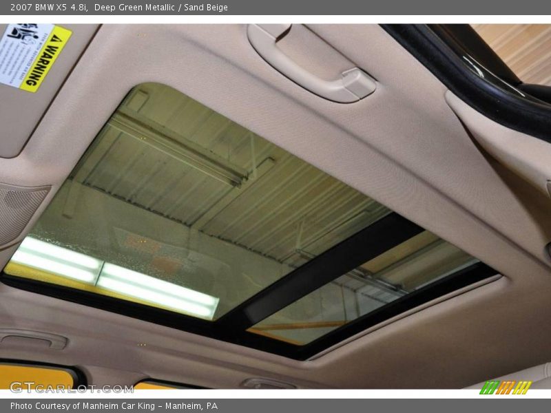 Deep Green Metallic / Sand Beige 2007 BMW X5 4.8i