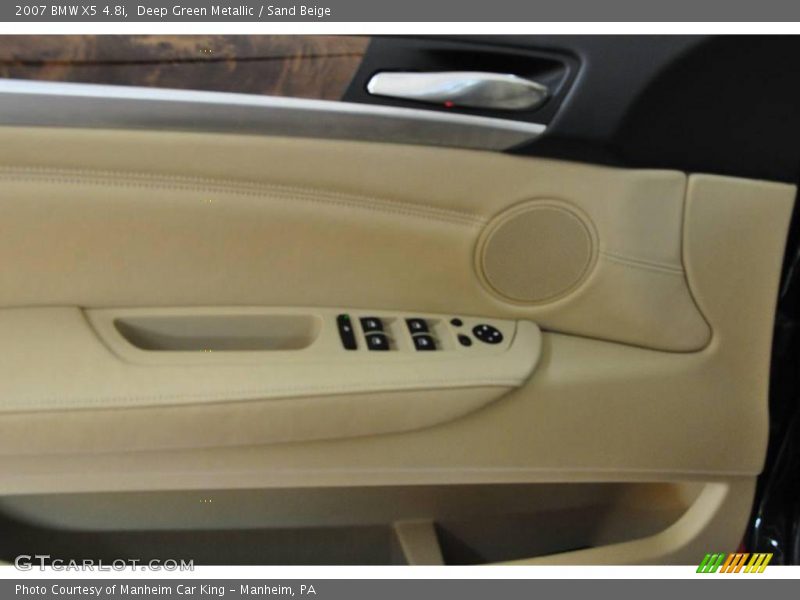 Deep Green Metallic / Sand Beige 2007 BMW X5 4.8i