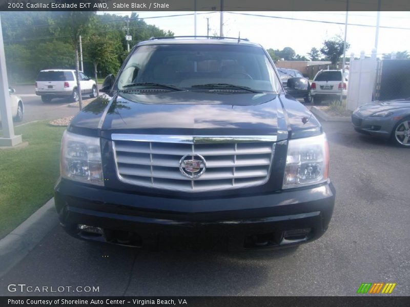 Sable Black / Shale 2002 Cadillac Escalade EXT AWD