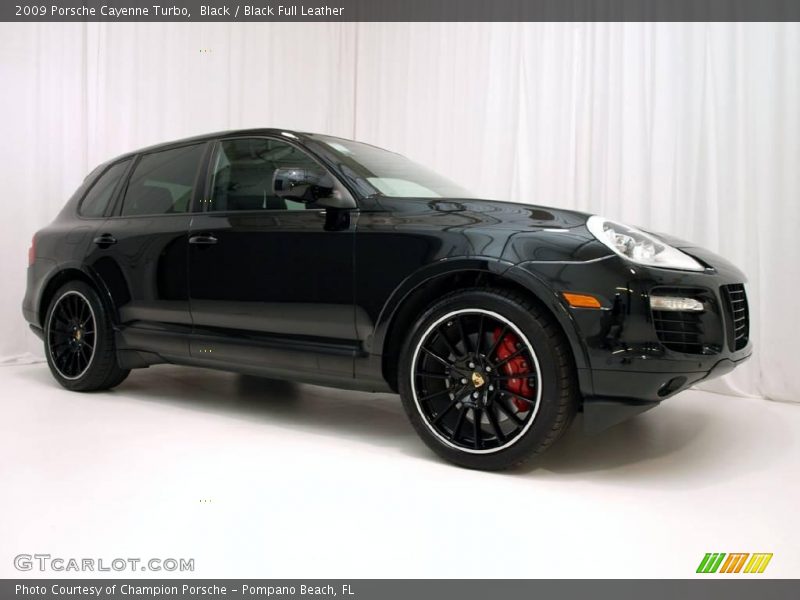 Black / Black Full Leather 2009 Porsche Cayenne Turbo