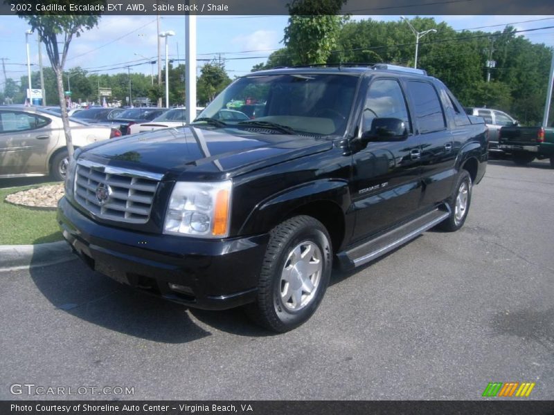 Sable Black / Shale 2002 Cadillac Escalade EXT AWD