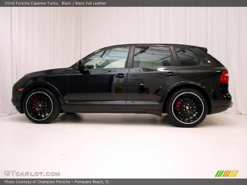 Black / Black Full Leather 2009 Porsche Cayenne Turbo