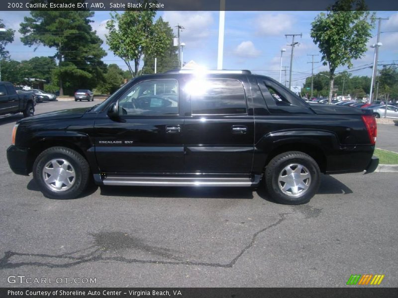 Sable Black / Shale 2002 Cadillac Escalade EXT AWD