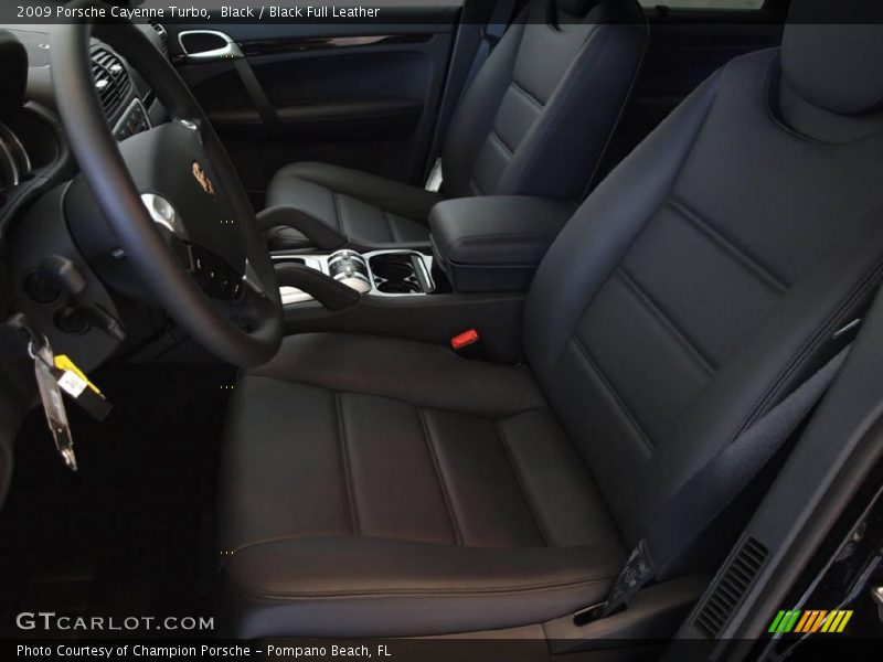 Black / Black Full Leather 2009 Porsche Cayenne Turbo