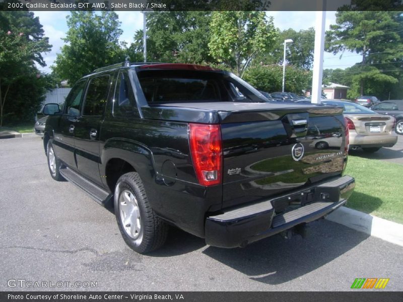 Sable Black / Shale 2002 Cadillac Escalade EXT AWD