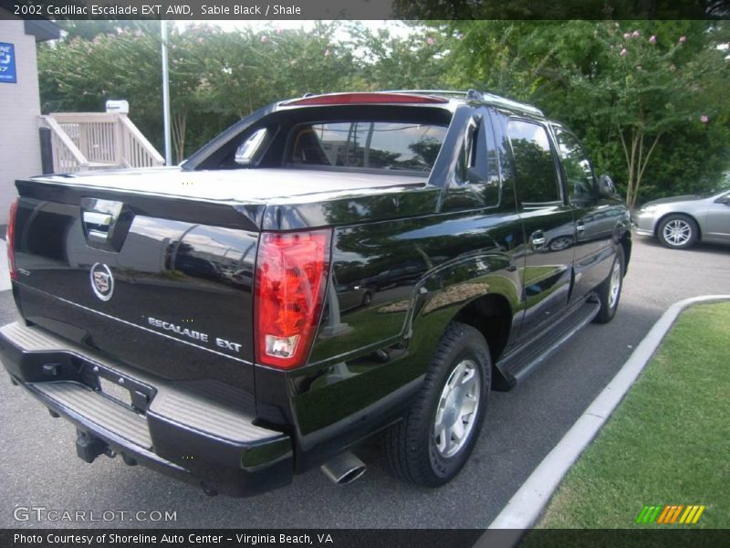 Sable Black / Shale 2002 Cadillac Escalade EXT AWD