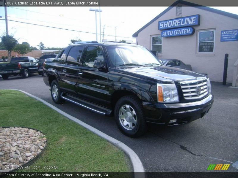Sable Black / Shale 2002 Cadillac Escalade EXT AWD