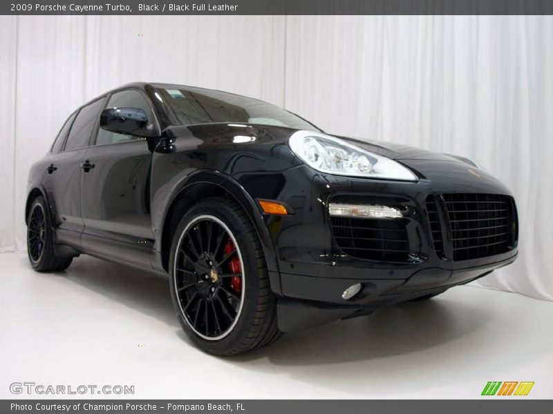 Black / Black Full Leather 2009 Porsche Cayenne Turbo