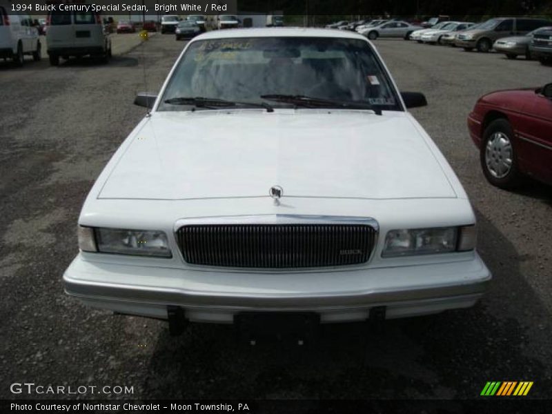 Bright White / Red 1994 Buick Century Special Sedan