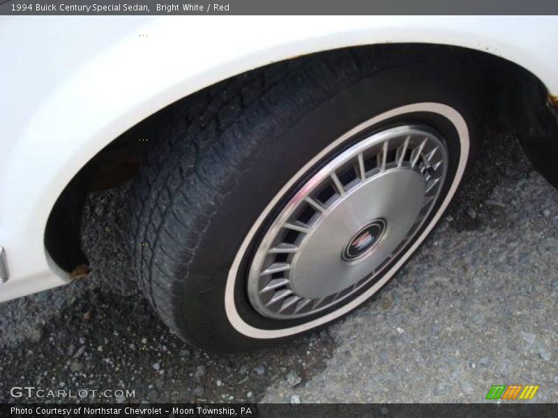 Bright White / Red 1994 Buick Century Special Sedan