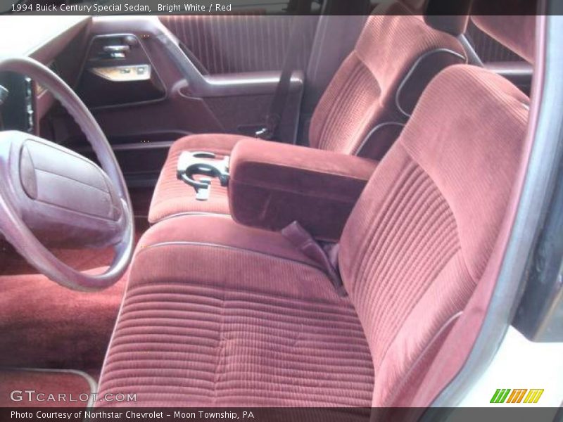 Bright White / Red 1994 Buick Century Special Sedan