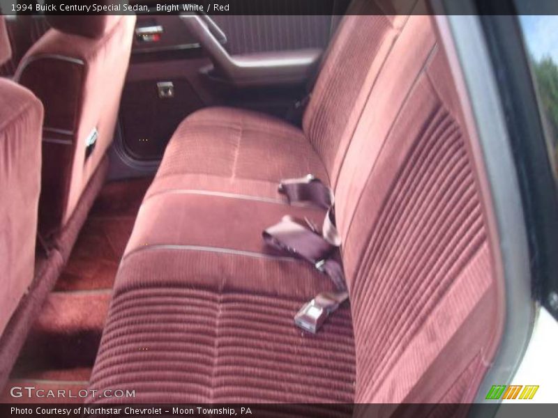 Bright White / Red 1994 Buick Century Special Sedan