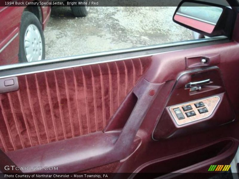 Bright White / Red 1994 Buick Century Special Sedan