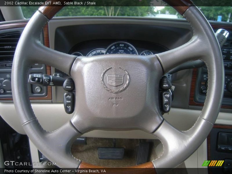 Sable Black / Shale 2002 Cadillac Escalade EXT AWD
