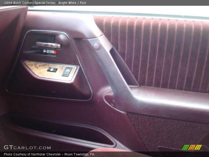 Bright White / Red 1994 Buick Century Special Sedan