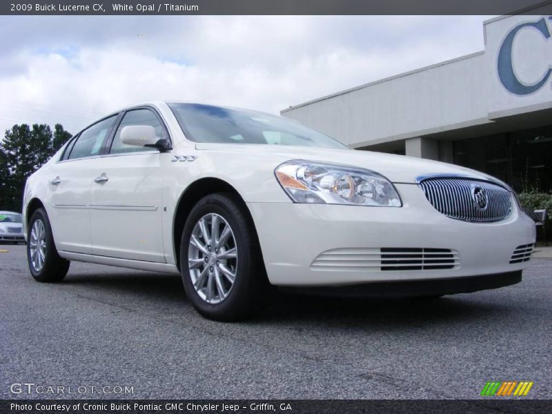 White Opal / Titanium 2009 Buick Lucerne CX
