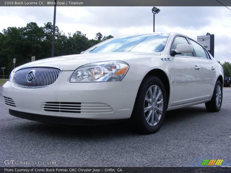 White Opal / Titanium 2009 Buick Lucerne CX