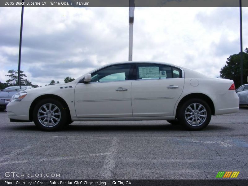 White Opal / Titanium 2009 Buick Lucerne CX