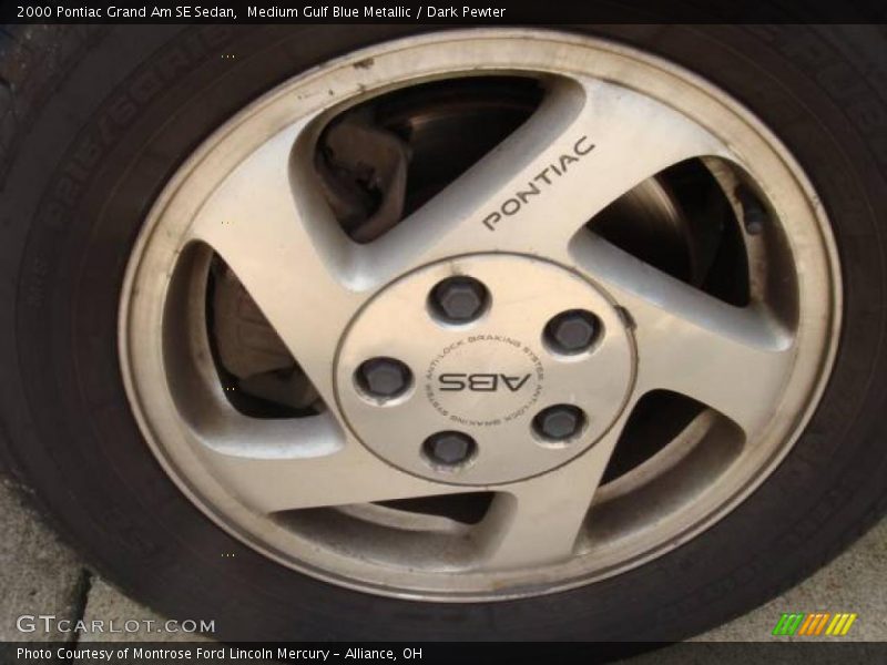 Medium Gulf Blue Metallic / Dark Pewter 2000 Pontiac Grand Am SE Sedan