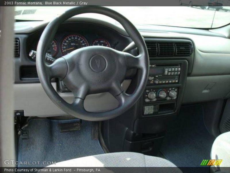 Blue Black Metallic / Gray 2003 Pontiac Montana