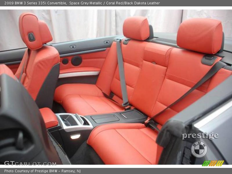 Space Grey Metallic / Coral Red/Black Dakota Leather 2009 BMW 3 Series 335i Convertible