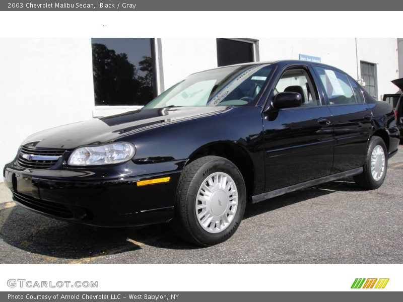 Black / Gray 2003 Chevrolet Malibu Sedan