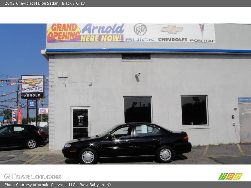 Black / Gray 2003 Chevrolet Malibu Sedan