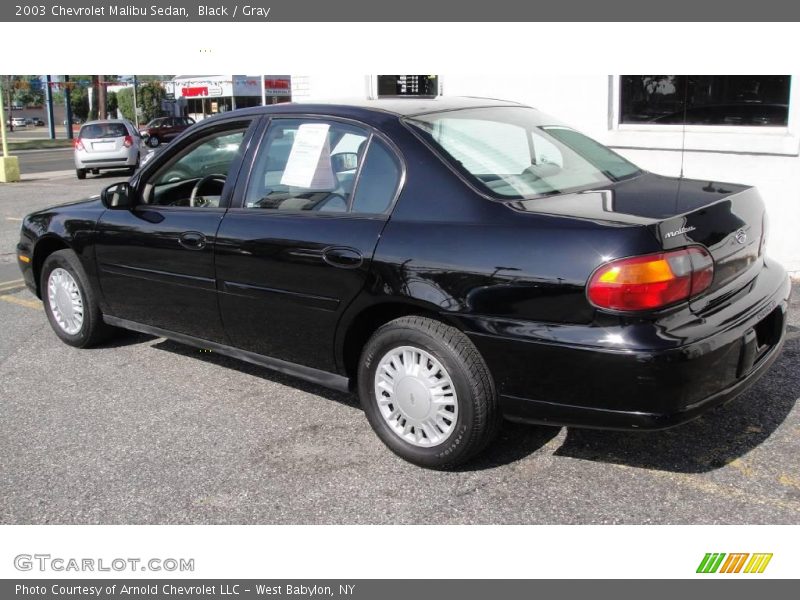 Black / Gray 2003 Chevrolet Malibu Sedan