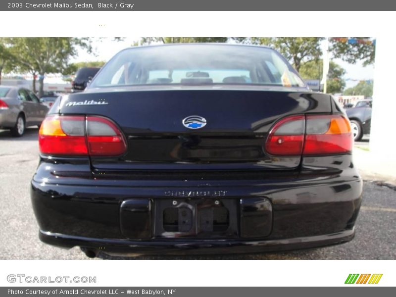 Black / Gray 2003 Chevrolet Malibu Sedan