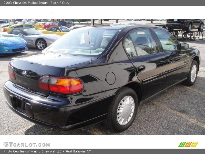 Black / Gray 2003 Chevrolet Malibu Sedan