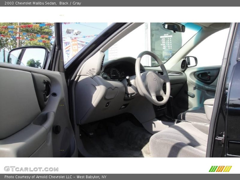 Black / Gray 2003 Chevrolet Malibu Sedan