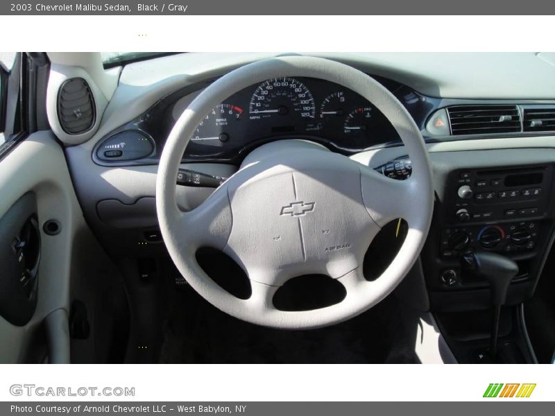 Black / Gray 2003 Chevrolet Malibu Sedan