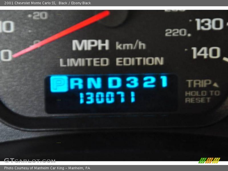 Black / Ebony Black 2001 Chevrolet Monte Carlo SS