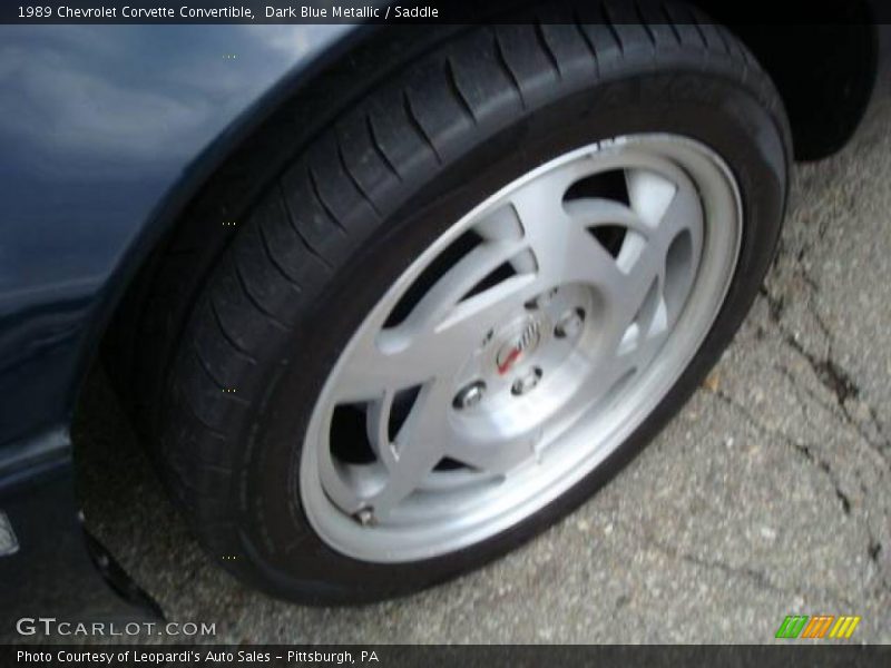 Dark Blue Metallic / Saddle 1989 Chevrolet Corvette Convertible